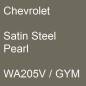 Preview: Chevrolet, Satin Steel Pearl, WA205V / GYM.